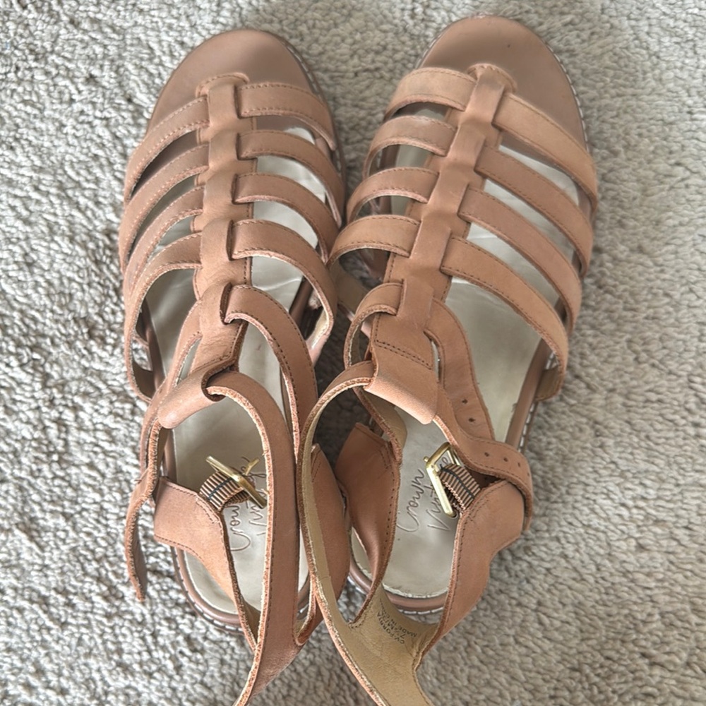 Crown Vintage Tan Strappy Sandals